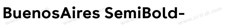 BuenosAires SemiBold字体转换 BuenosAires SemiBold字体转换